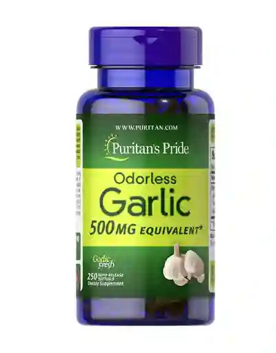 Puritans Pride Extracto De Ajo Garlic Oil Liberacion Rapida 500 Mg 250 Capsulas Blandas