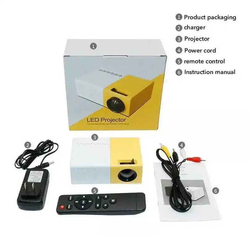 Proyector Mini Led Compacto Para Cine En Casa