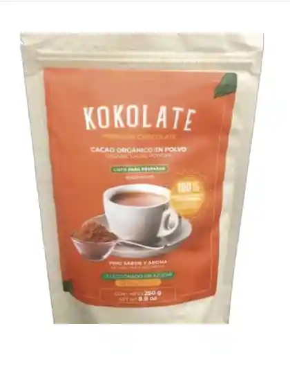 Cacao Kokolate En Polvo Natural X 250g