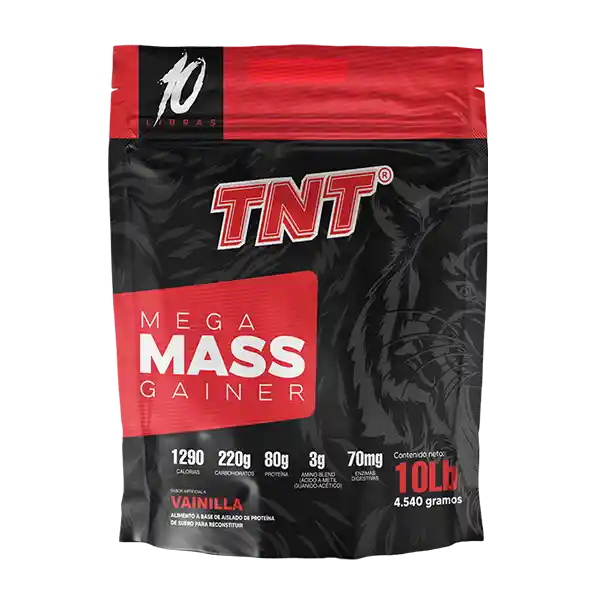  TNT Mega Mass Gainer 10 Libras Sabor Vainilla 