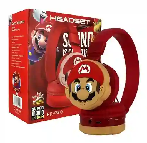 Diadema Kr-9900 Mario Bros Diseño Y Sonido Premium