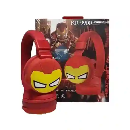 Diadema Kr-9900 Edición Iron Man Para Audio Premium