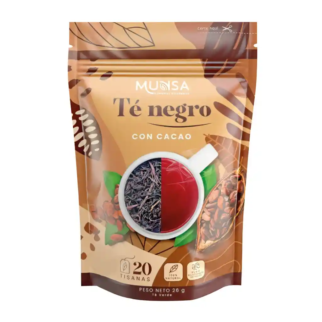 Te Negro Con Cacao X 20 Tisanas