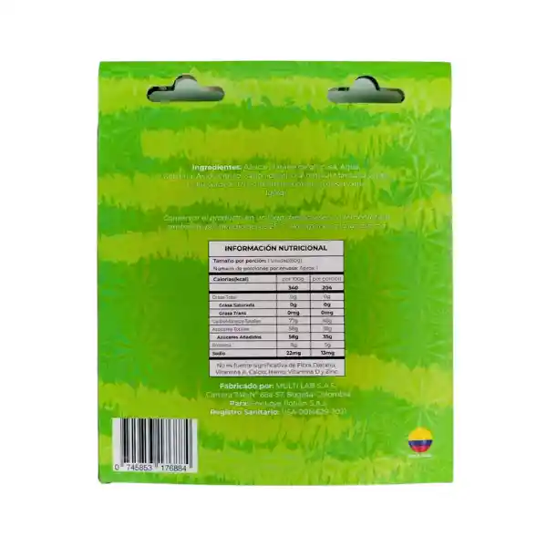 Ropa Interior Panty Comestible Manzana Verde Gummies Vi King