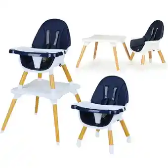 Silla Comedor Para Bebe Tipo Escritorio Fina Syh-g Azul Turqui