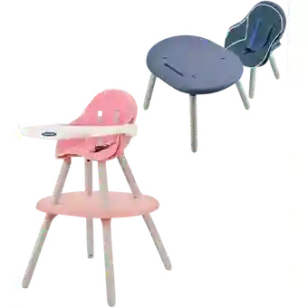 Silla De Comer De Bebe 4 En 1 Comedor Escritorio Yxg Rosado
