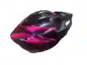 Casco Patinaje Ciclismo Niño/adulto Luz Led Ajustable - Talla:s -fucsia