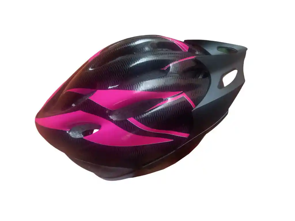 Casco Patinaje Ciclismo Niño/adulto Luz Led Ajustable - Talla:s -fucsia