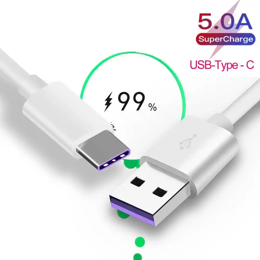 Cable De Usb Tipo C Macho A Usb 3.0 5a Carga Super Rapida