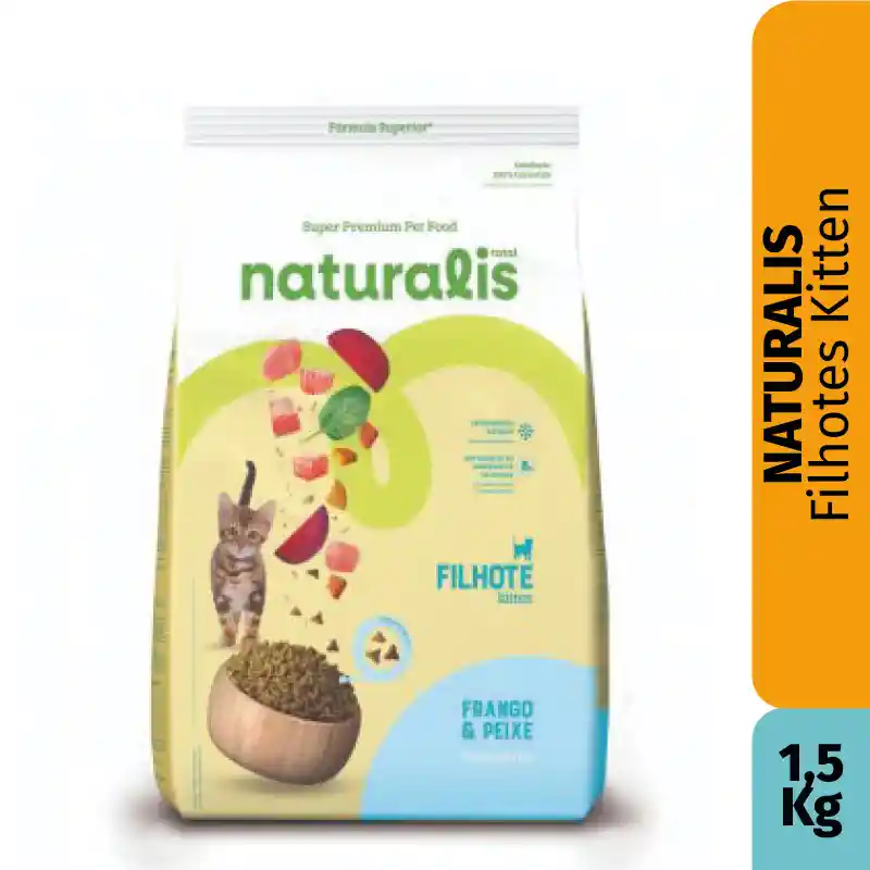 Naturalis Filhote Frango E Peixe 1.5kg