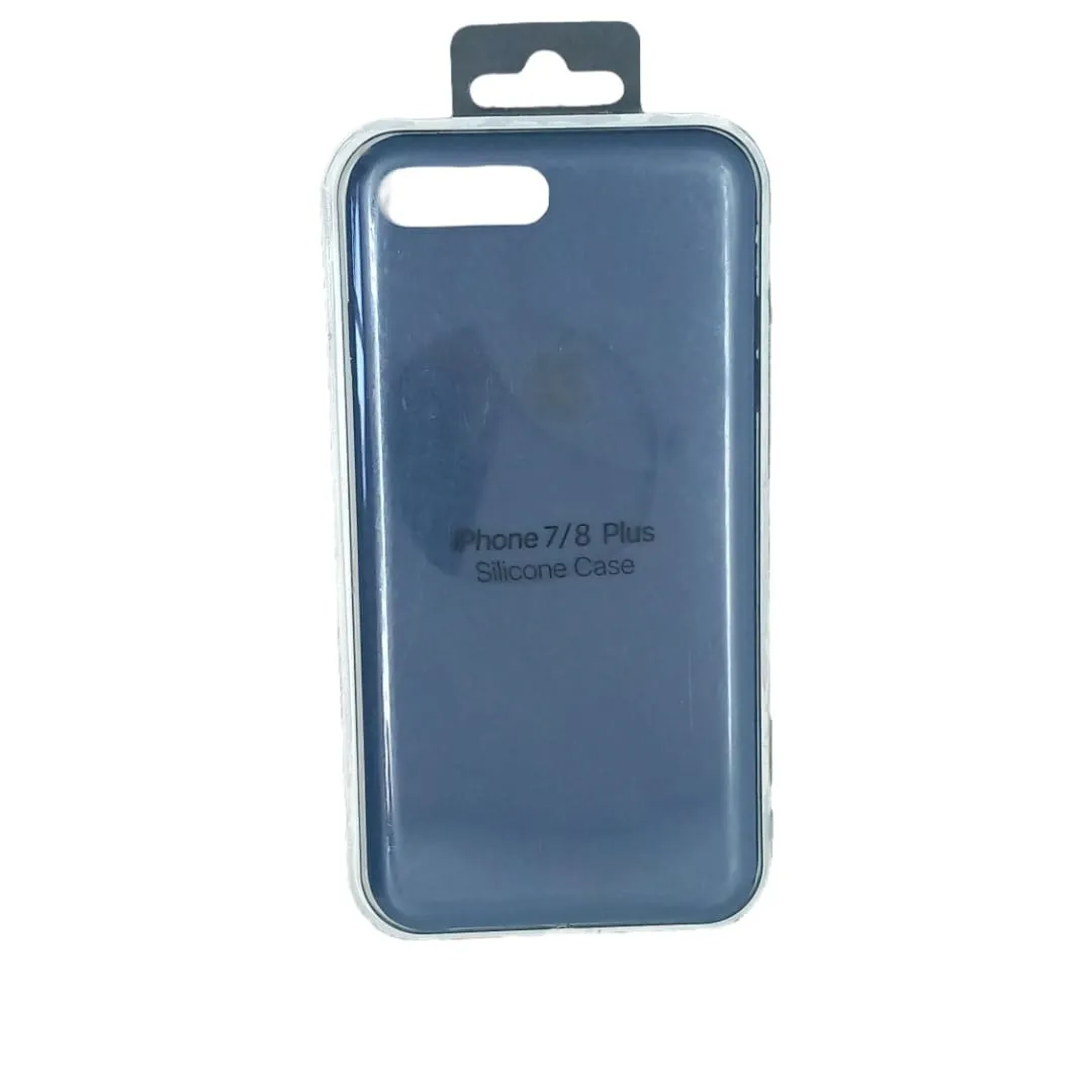 Forro Silicona Case Iphone  7/8 Plus Azul Oscuro