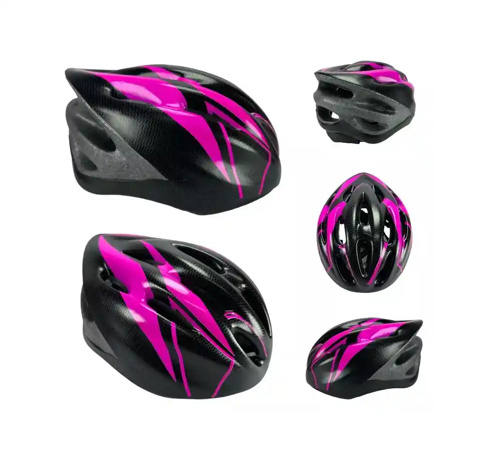 Casco Patinaje Ciclismo Niño/adulto Ajustable Talla:s-fucsia