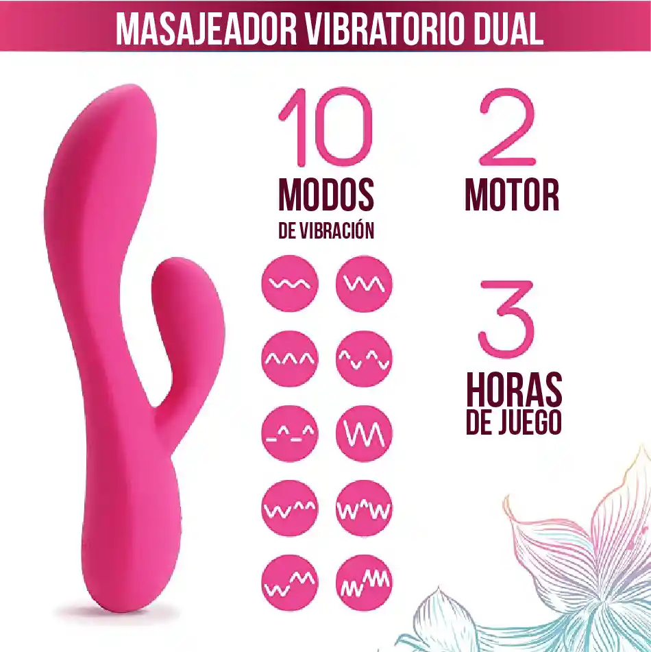 Vibrador Plusone Dual Vibrating Massager