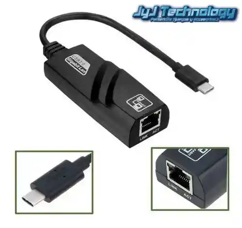 Adaptador Convertidor Tipo C A Rj45