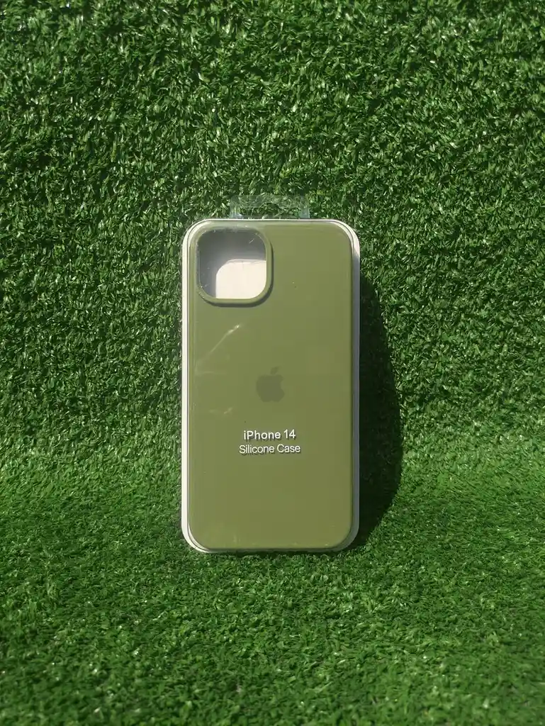 Iphone 14 | Forro Protector| Silicone Case | Verde Musgo | Iphone | Carcasa | Funda | Anti Humedad