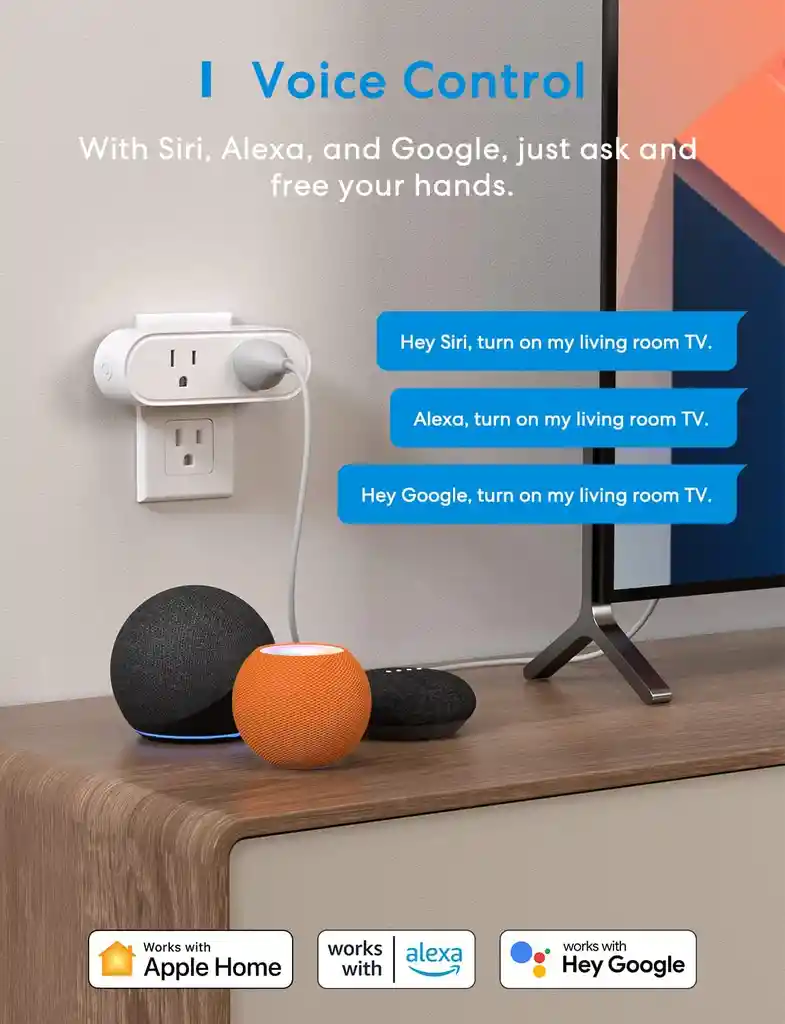 Enchufe Wifi Apple Doble Inteligente Smart Plug Homekit Siri