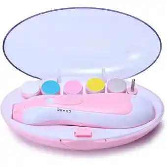 Lima Eléctrica Para Bebe Cuidado De Uñas Rosado Em-1