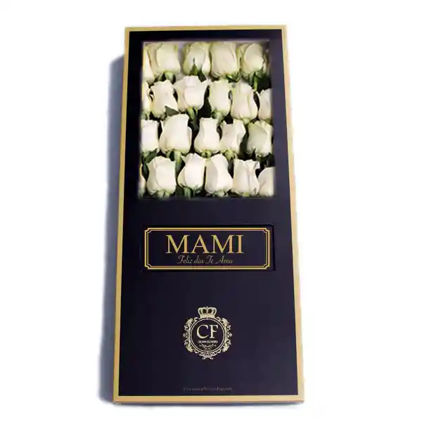 Celeste 24 Rosas - Caja Negra