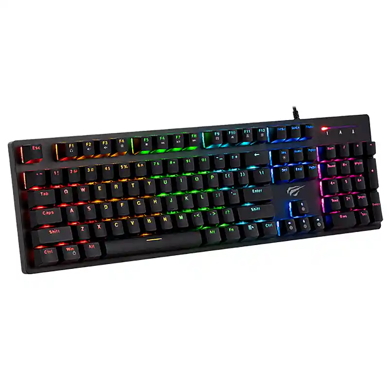 Teclado Mecánico Rgb Gamer Gamenote Kb858l Retroiluminado Led