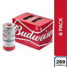 Sixpack Budweiser Lata 269 Lt
