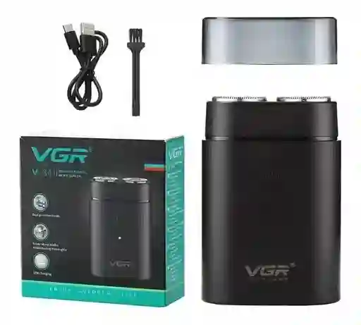  Afeitadora Electrica VGR V341 Portatil Recargable Usb 