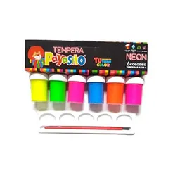 Tempera Neon Payasito Cj X6