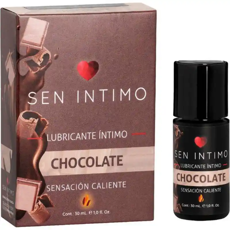 Lubricante Sen Chocolate Sensación Caliente 3oml