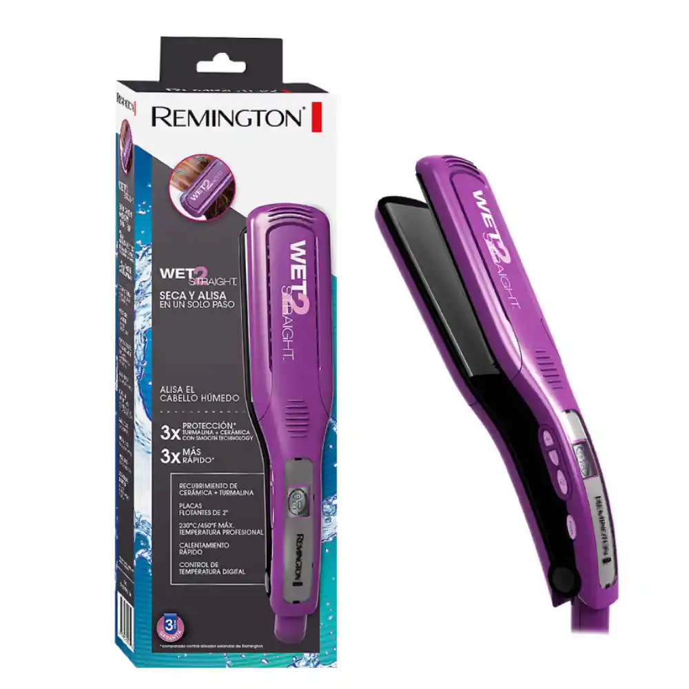 Plancha Profesional Remington Wet2 Straight S8001 Placa Ancha