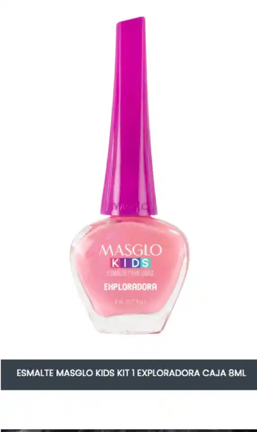 Kit Esmalte Niñas Masglo Kids Exploradora