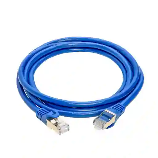 Cable De Red Utp Categoría 7 Azul 100% Cobre 1.5 Metros