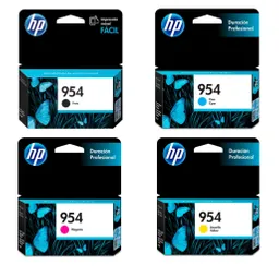 Combo Cartucho De Tinta Hp 954 Negra Y 954 Colores Original