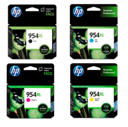 Combo Cartucho De Tinta Hp 954xl Negra Y 954xl Colores Original