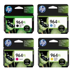 Combo Cartucho De Tinta Hp 964xl Negra Y 964xl Colores Original