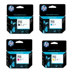 Combo Cartucho De Tinta Hp 711 80ml Negra Y 711 Colores Original