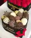 Corazón Para Cumpleaños Aniversario Feliz Dia Lleno De Fresas Chocolates Y Amor