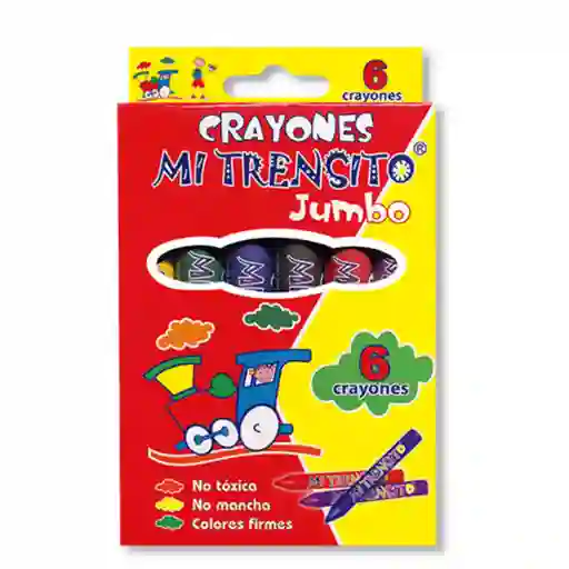 Crayon Mi Trensito Jumbo Cj X 6