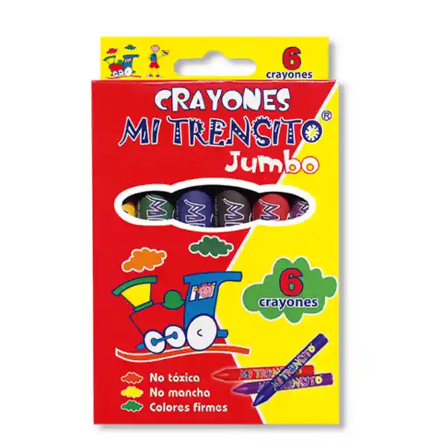 Crayon Mi Trensito Jumbo Cj X 6