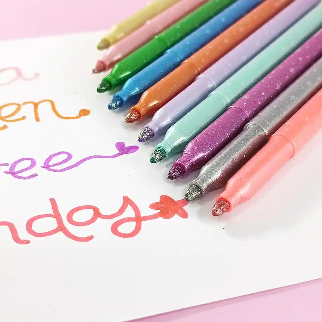 Kiut Marcadores Glitter X 10 Unds