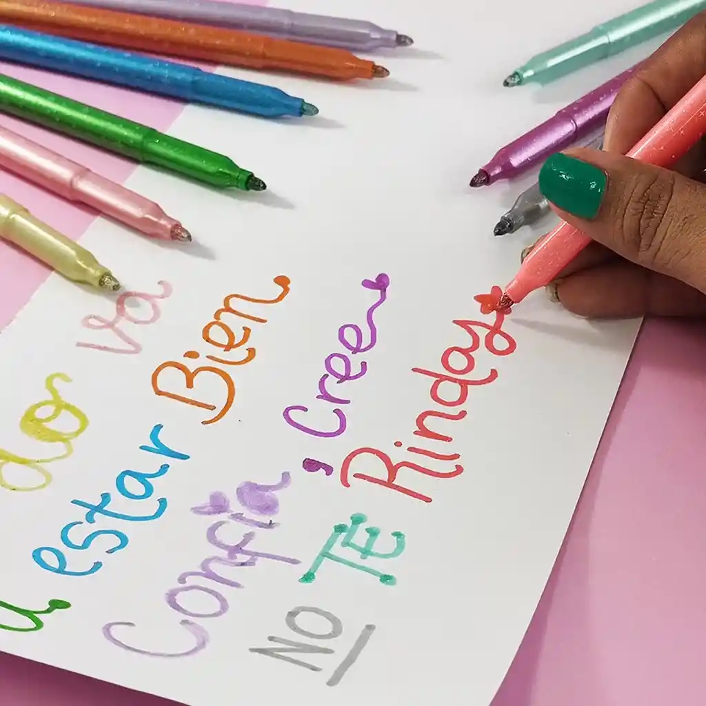 Kiut Marcadores Glitter X 10 Unds