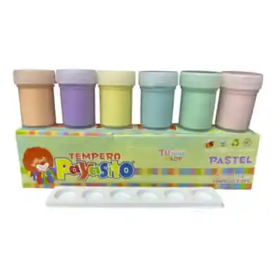 Tempera Payasito Pastel Caja X6 Surtidos