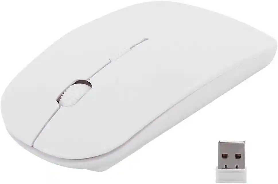 Ratón Mouse Inalámbrico 2.4ghz Usb Blanco