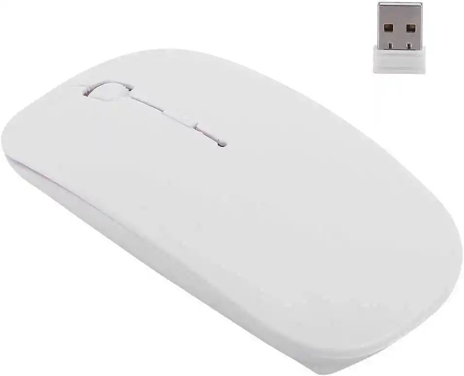 Ratón Mouse Inalámbrico 2.4ghz Usb Blanco