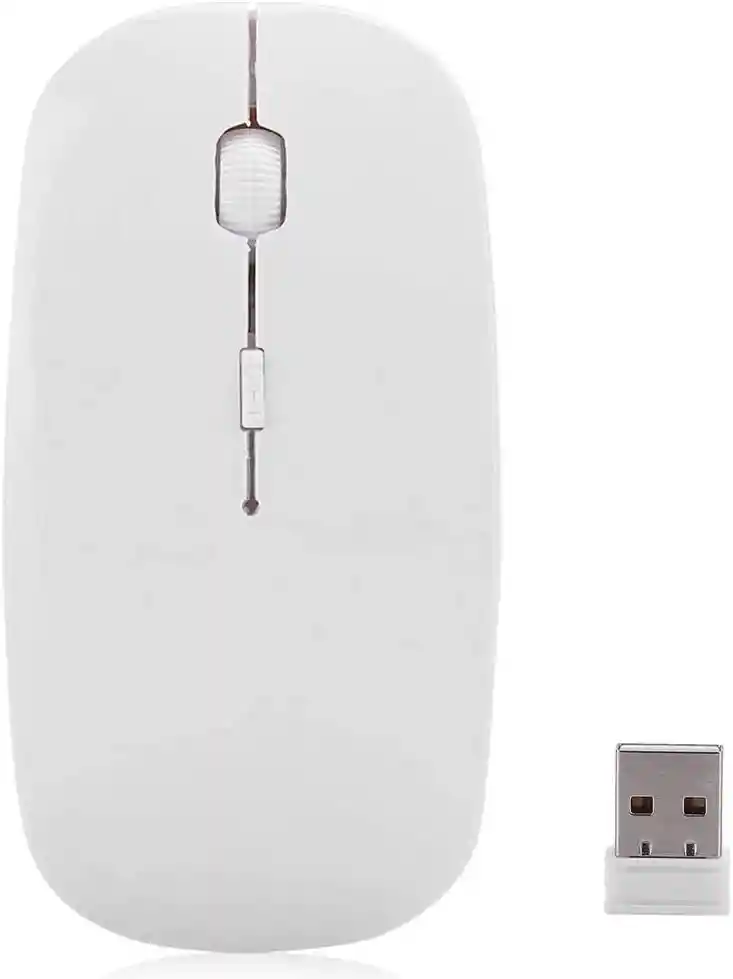 Ratón Mouse Inalámbrico 2.4ghz Usb Blanco