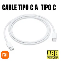 Cable Cargador Tipo C A Tipo C (x1m)