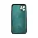 Silicone Case Estuche Funda Con Protector Cámara Para Iphone 11 Pro Verde Musgo