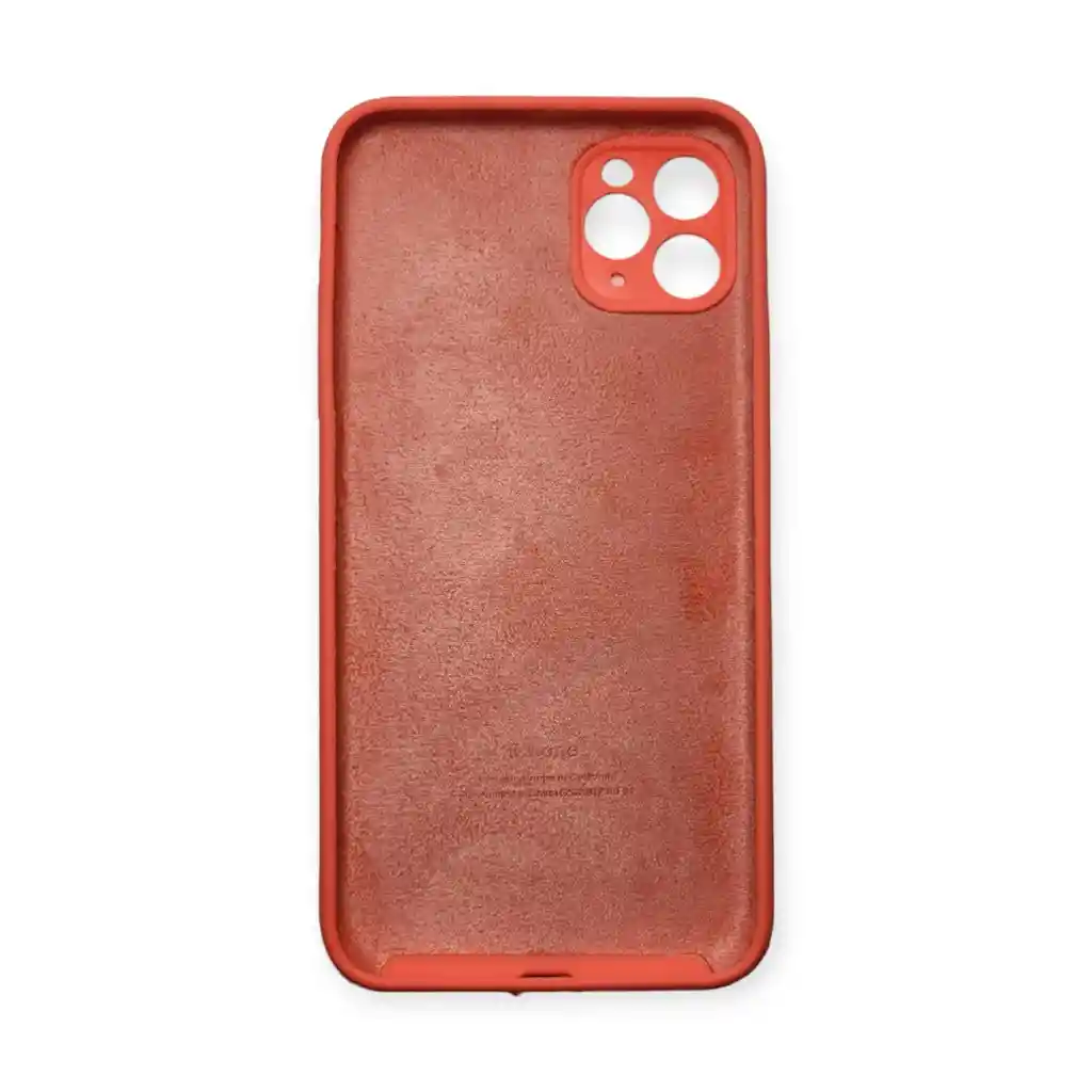 Silicone Case Estuche Funda Para Iphone 11 Pro Max Naranja Neón