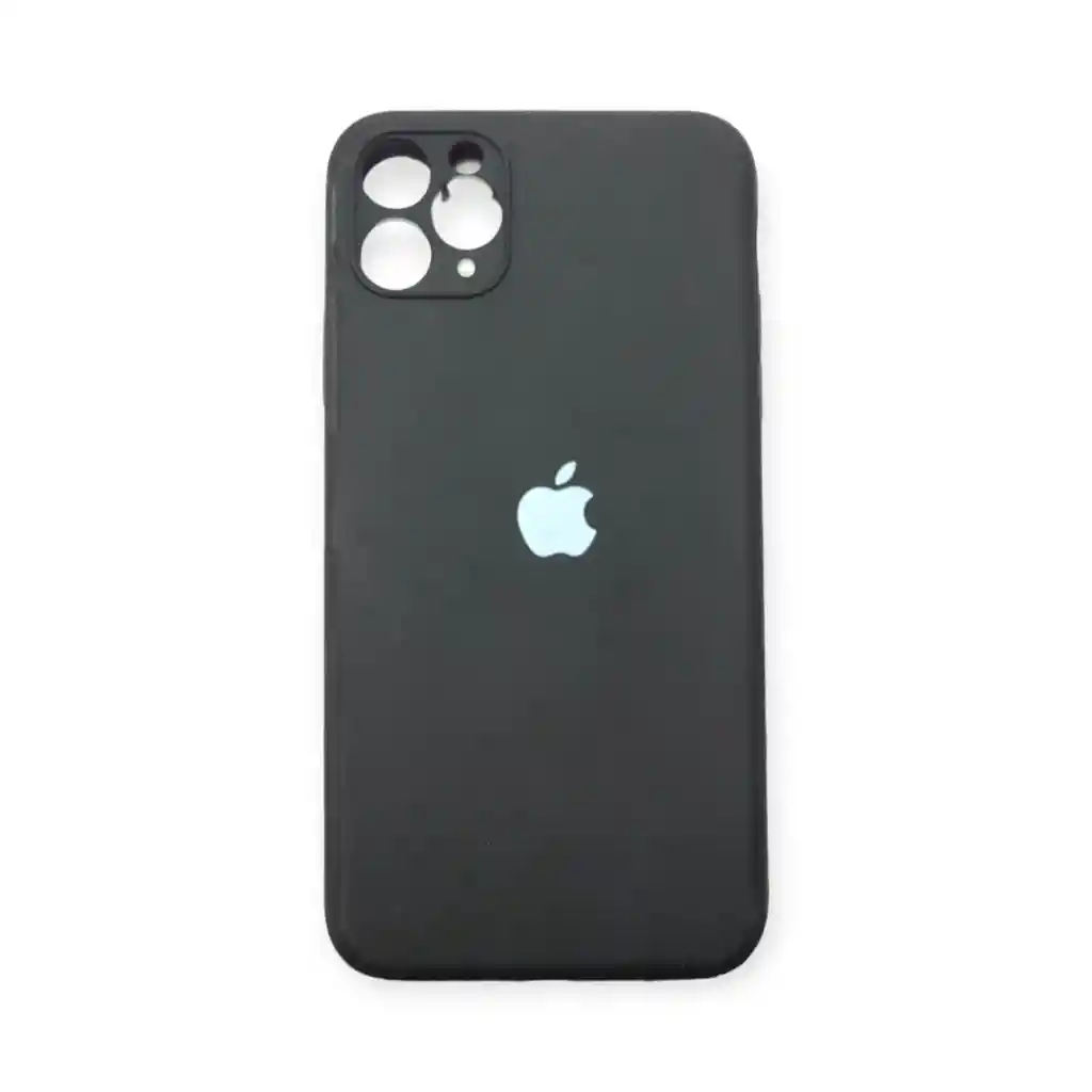 Silicone Case Estuche Funda Para Iphone 11 Pro Max Negro