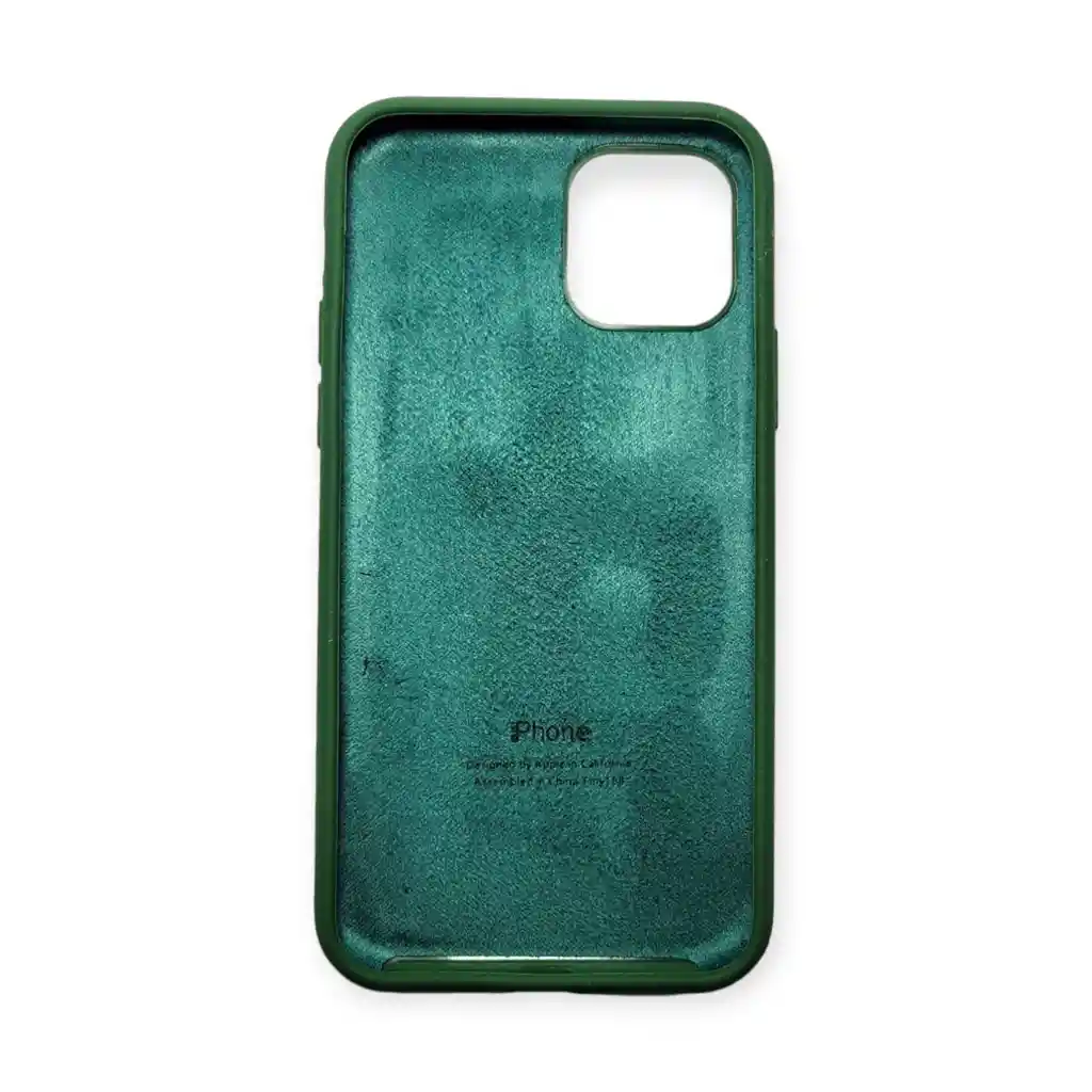 Silicone Case Estuche Funda Para Iphone 11 Pro Verde Militar