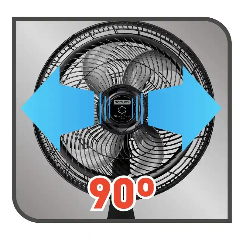 Samurai Ventilador Silen Forceplus 2 En 1 Gris