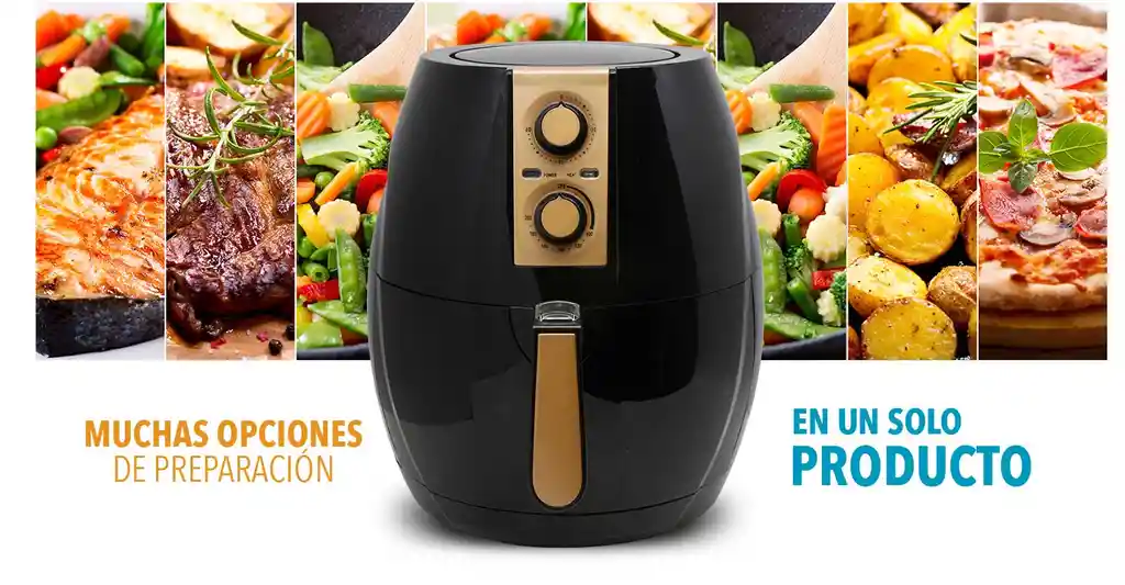 Home Elements Freidora Aire 7lt Big Fryer Kdf540